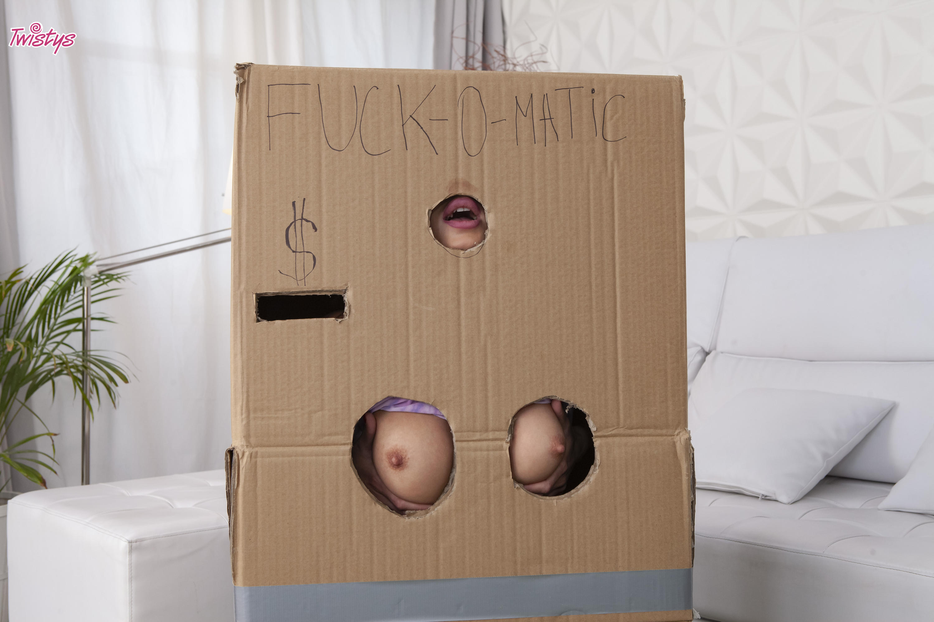 Twistys 'Makeshift Cardboard Gloryhole' starring Sandra Wellness (Photo 25)